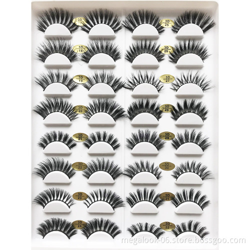 Create Your Own Brand 3D Mink Eyelashes False Silk Soft Mink Eyelashes Private Label Custom Packaging Box 3D Mink Lashes